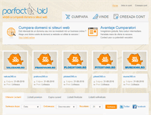 Tablet Screenshot of perfect-bid.ro